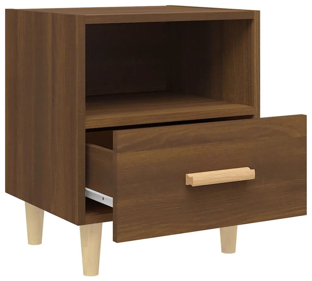Mesas de cabeceira 2 pcs 40x35x47 cm cor carvalho castanho