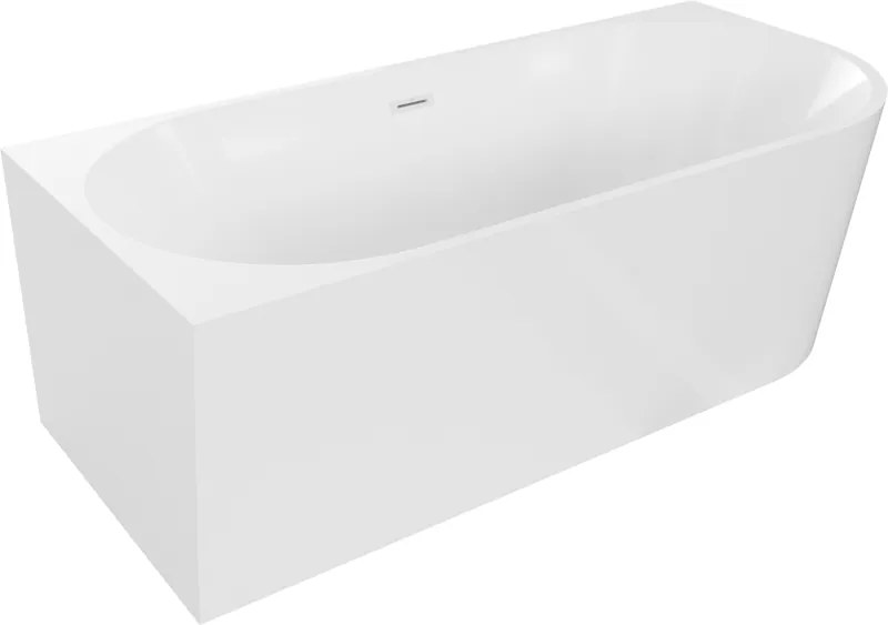 Mexen Mia banheira independente de canto esquerda 170 x 80 cm, branca, transbordo branco - 52691708000L-20