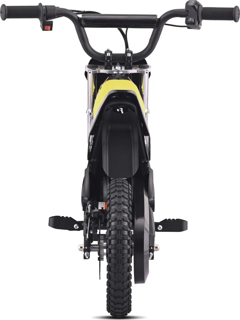Mota elétrica para crianças ROOKIE 24 V (12"), bateria de lítio, motor sem escovas de 250 W, travão de disco Verde Amarelada