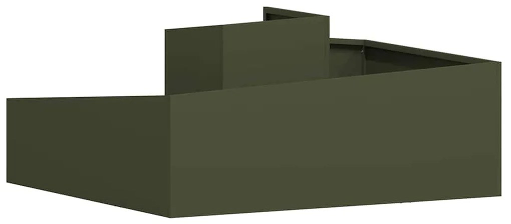 Vasos &amp; Plantadeiras Verde-azeitona Metal 100 cm de comprimento