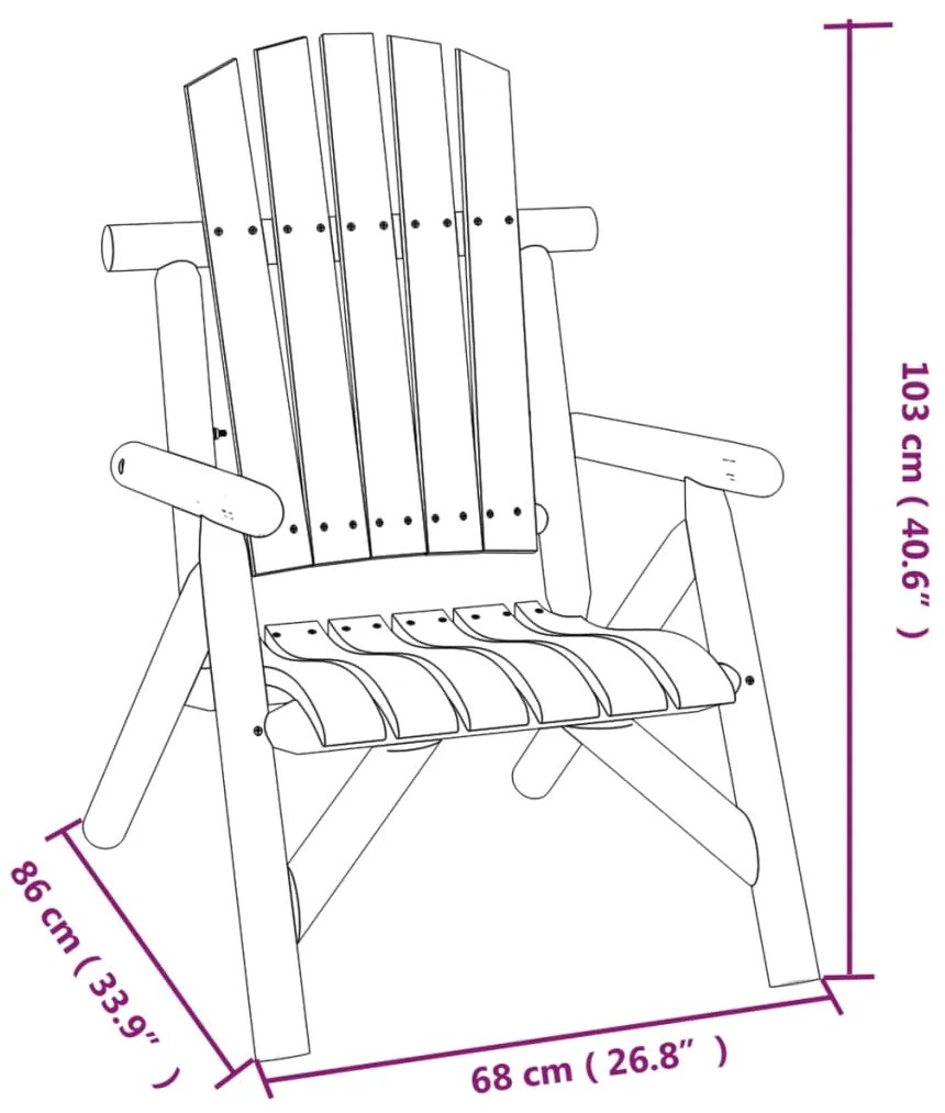 3 pcs conjunto lounge de jardim madeira de abeto maciça