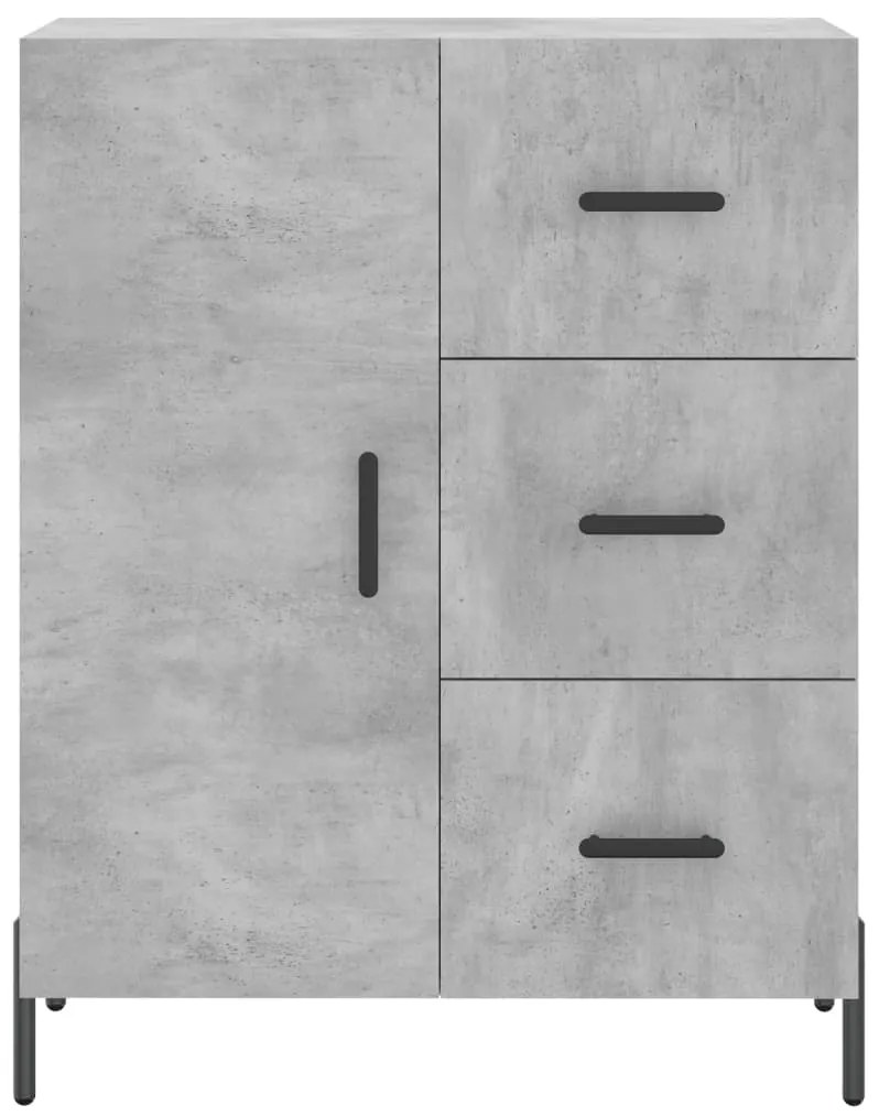 Armário alto 69,5x34x180 cm derivados de madeira cinza cimento