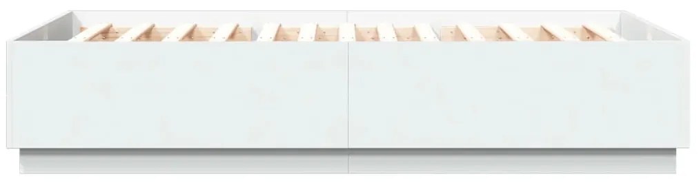 Estrutura de cama 150x200 cm derivados de madeira branco