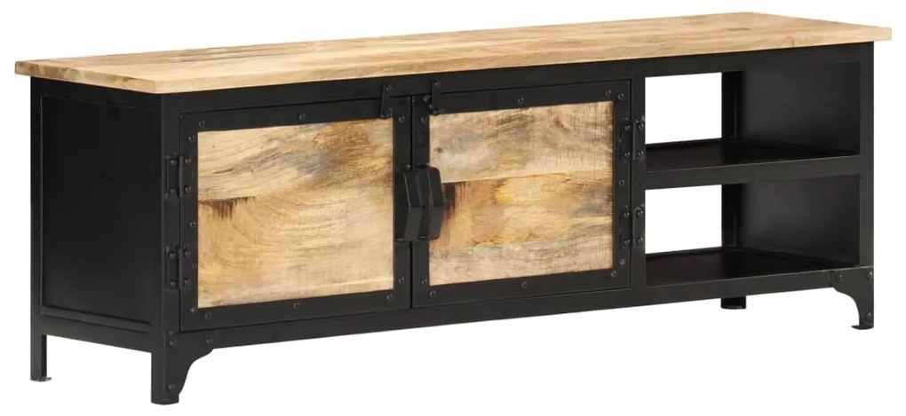 Móvel de TV 120x30x40 cm madeira de mangueira maciça