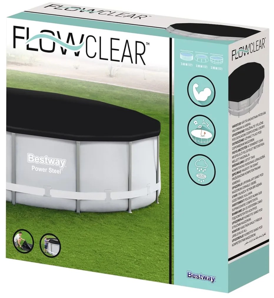 Bestway Cobertura de piscina Flowclear 396 cm