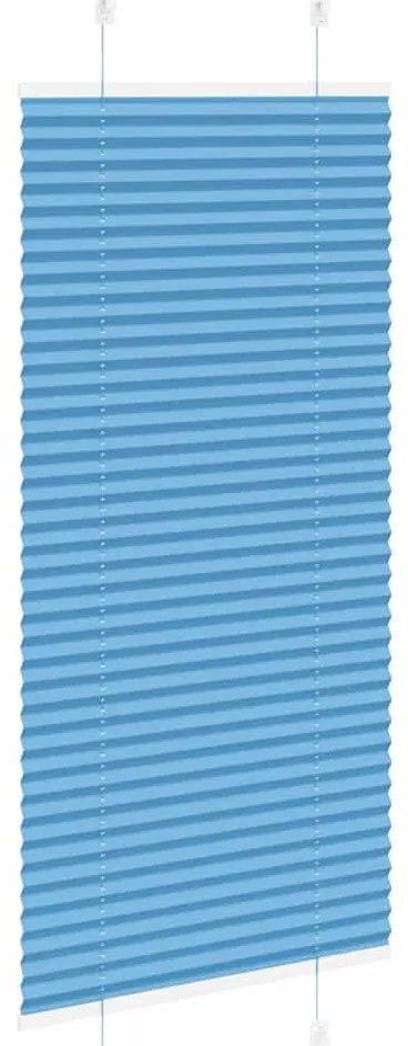 Plissado Cego Azul 65x150 cm Largura Tecido 64,4 cm Poliéster