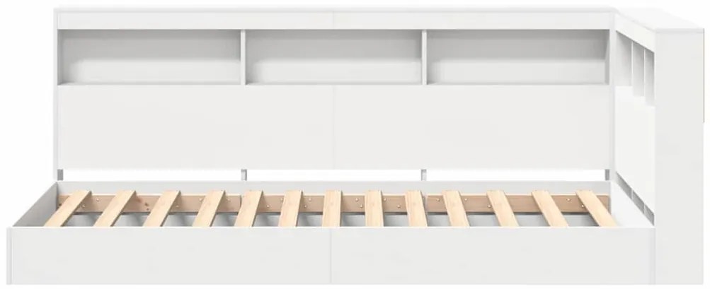 Cama estante Branca 75 x 190 cm em madeira engenheirada
