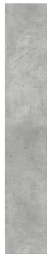 Estante 60x24x143 cm derivados de madeira cinzento cimento