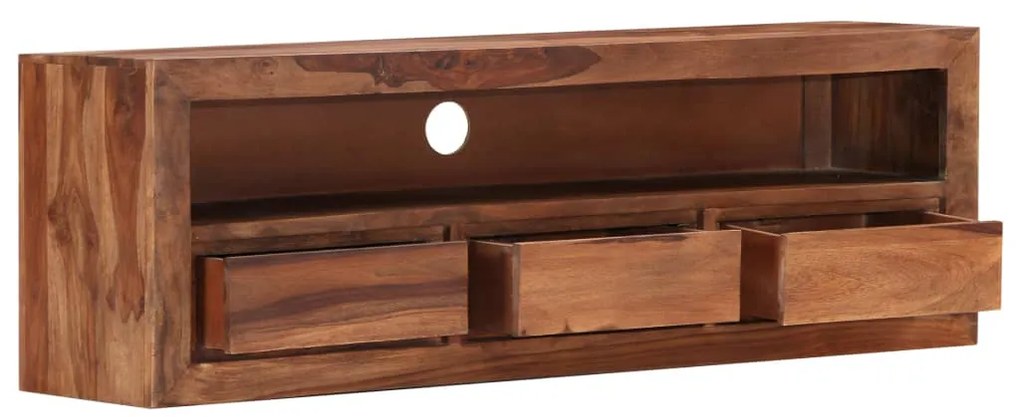 Móvel de TV 120x30x40 cm madeira acácia maciça
