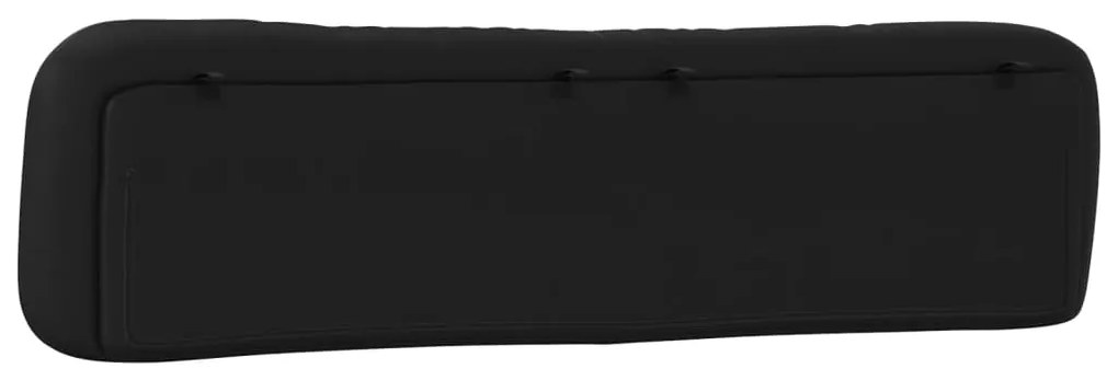 Almofadão de cabeceira 200 cm couro artificial preto