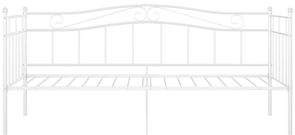 Sofá-cama 90x200 cm metal branco