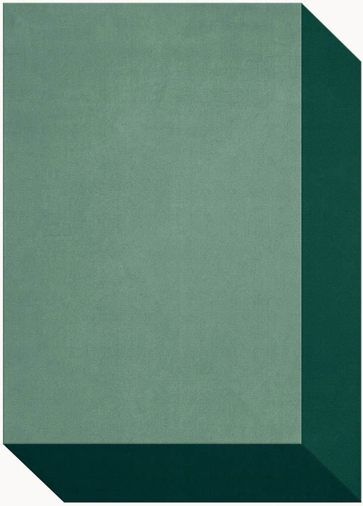 Tapete de lã artesanal de pelo curto Tekla Box