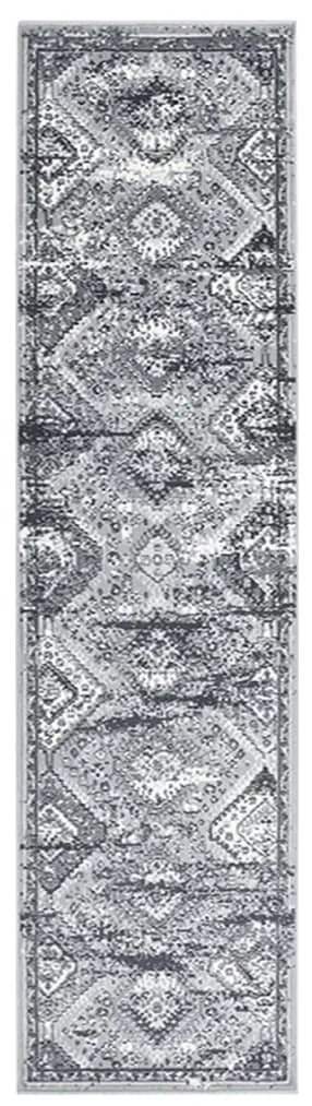 vidaXL Passadeira 80x300 cm polipropileno cinzento oriental