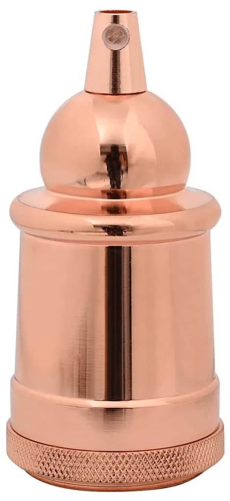 Casquilhos de lâmpadas 2 pcs rosa dourado E27