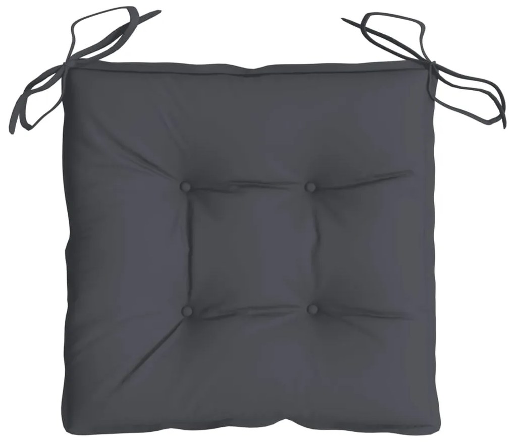 Almofadões de cadeira 2 pcs 50x50x7 cm tecido oxford antracite