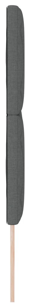 Cabeceira Design de Blocos de Diamante Cinza Escuro 140 cm Têxtil