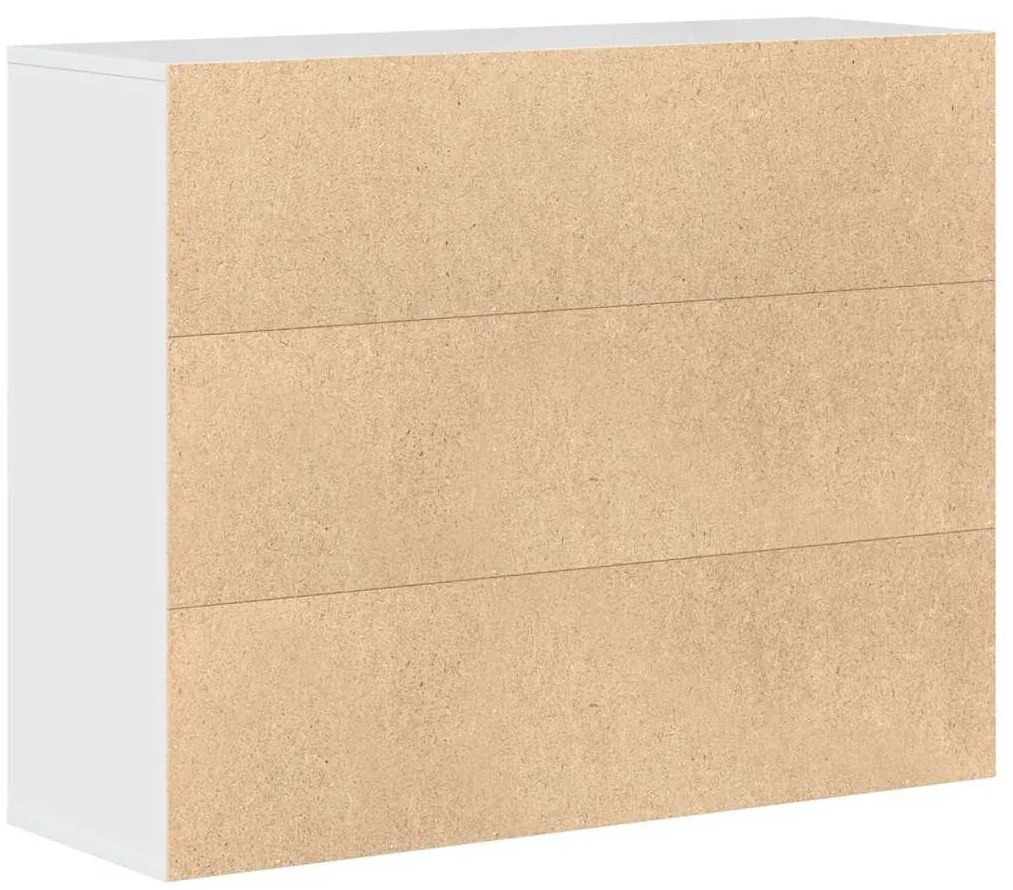 Aparador 88x30x70 cm contraplacado branco brilhante