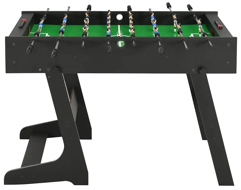 Mesa de matraquilhos dobrável 121x61x80 cm preto