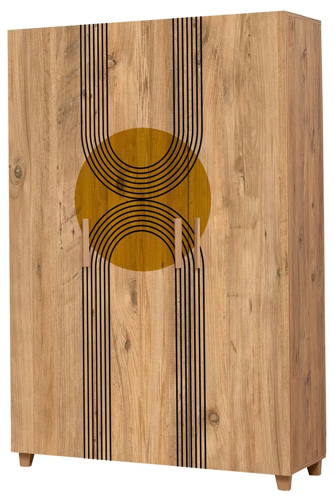 Roupeiro Leva Hedera – Atlantic Pine – 120 cm x 189 cm x 48 cm