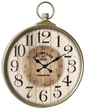 Relógios Bigbuy Home  Rel?gio de Parede Old Town Metal (5,5 x 85 x 67 cm)