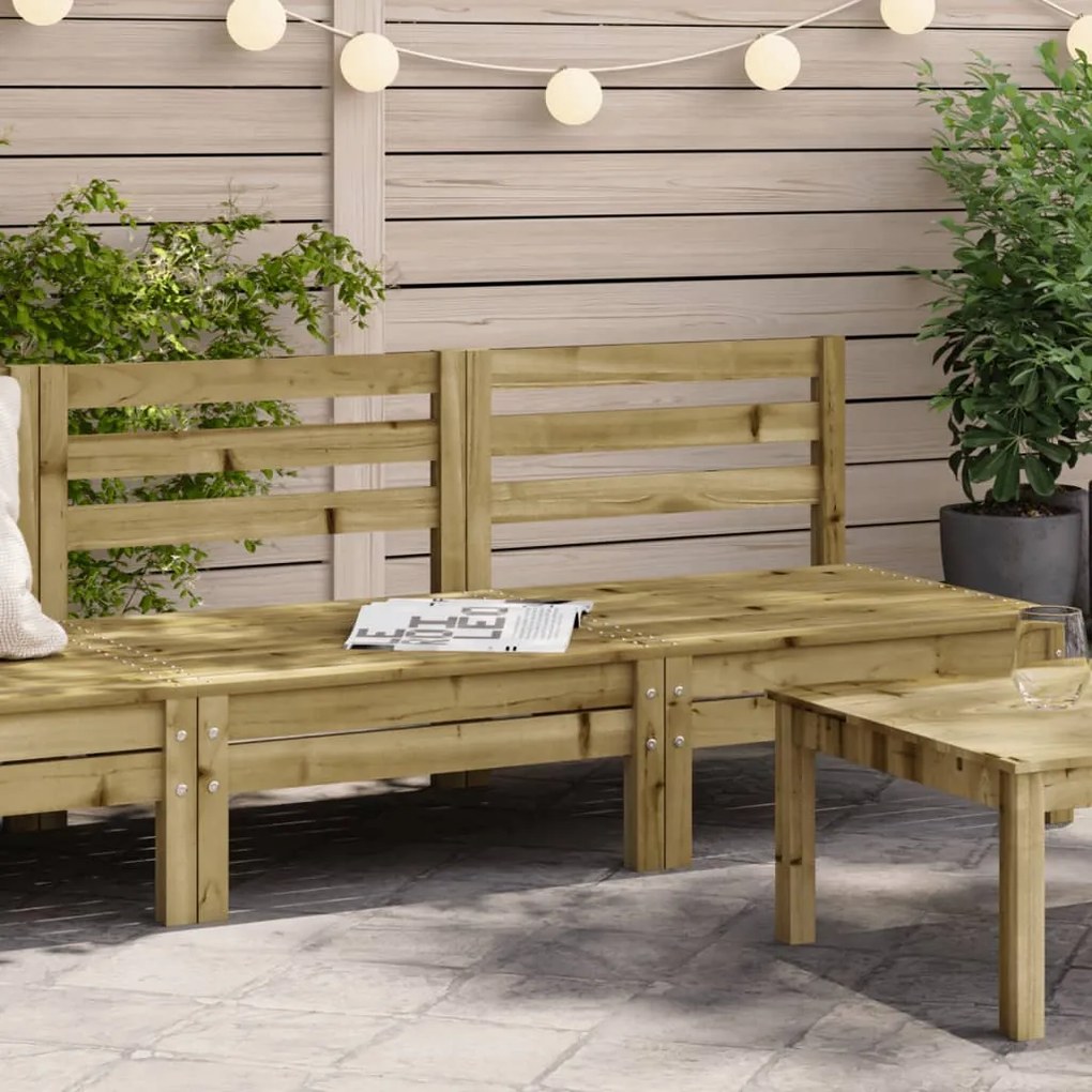 vidaXL Sofás s/ apoios braços p/ jardim 2 pcs madeira pinho impregnada