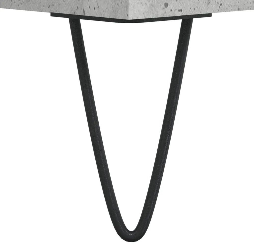 Mesa de centro 50x46x50cm derivados de madeira cinzento-cimento