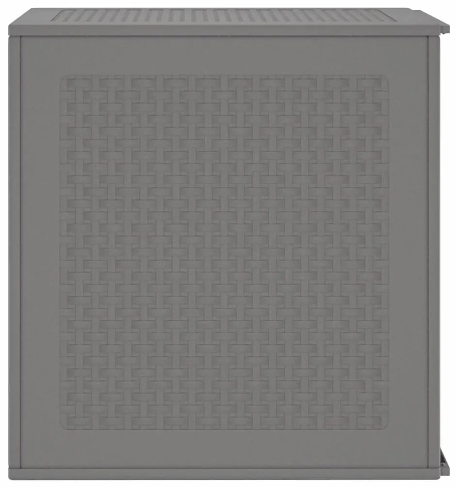 Caixa de Armazenamento para Jardim Cinzento-Claro 55x53x57 cm PP