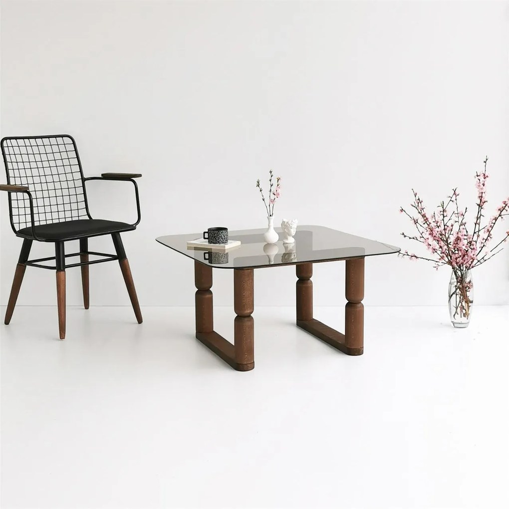 Mesa de Café Stoa – Bronze – 80x42x80 cm
