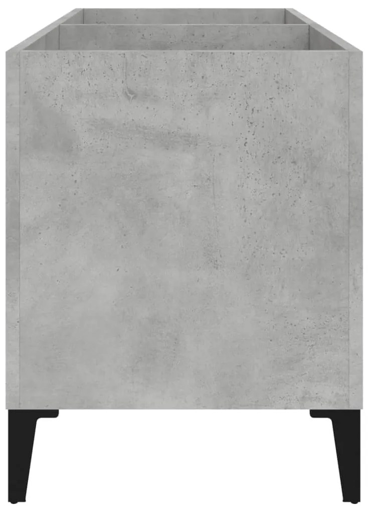 Armário p/ discos 74,5x38x48 cm derivados madeira cinza-cimento