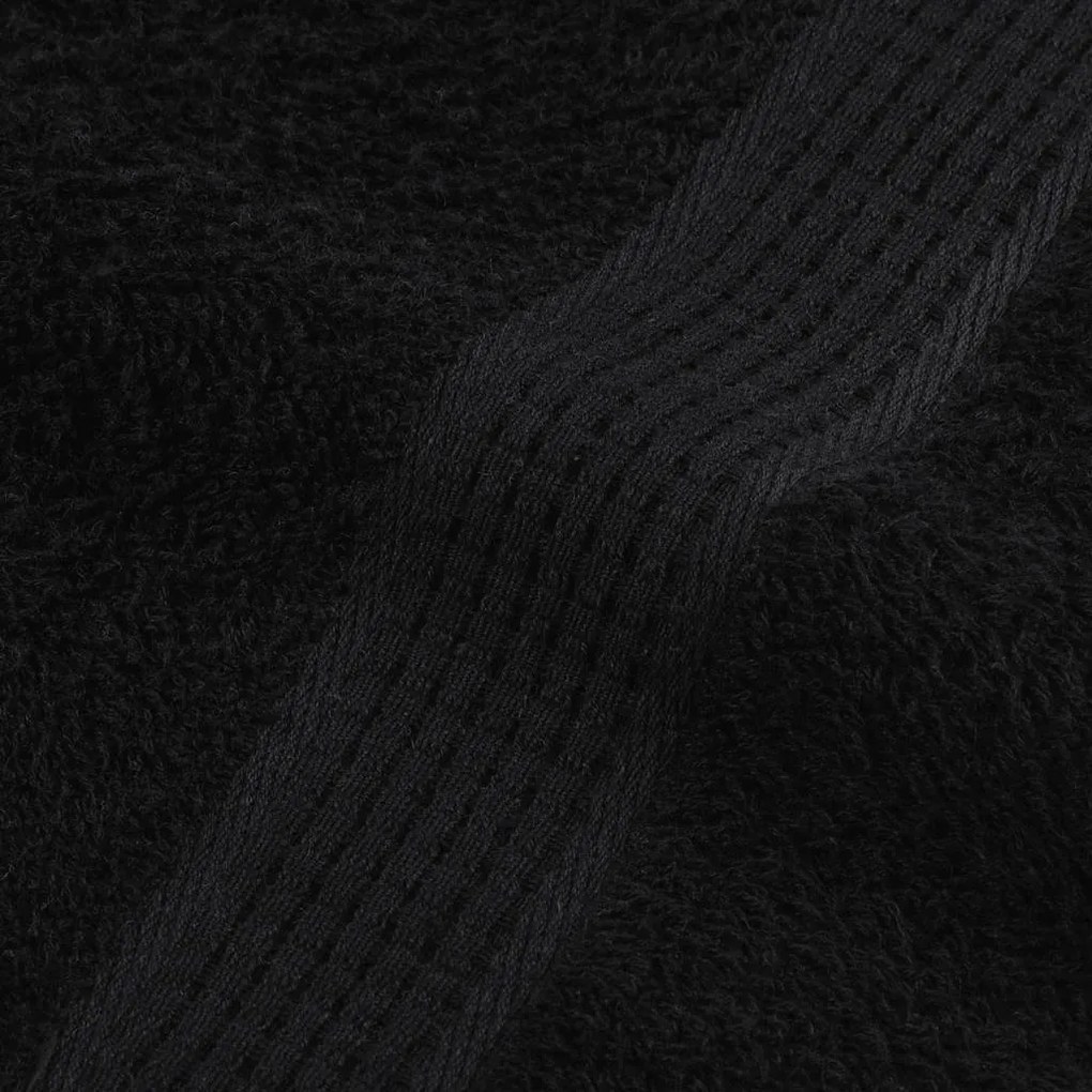 Toalhas de bidé 4 pcs 30x50 cm 360 gsm 100% algodão preto