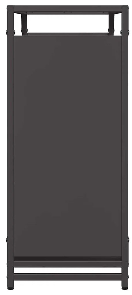 Suporte para lenha 90x28x65 cm aço laminado a frio preto