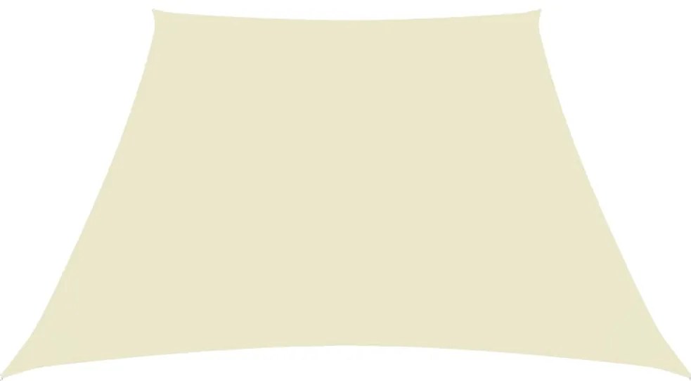 Para-sol estilo vela tecido oxford trapézio 2/4x3 m creme