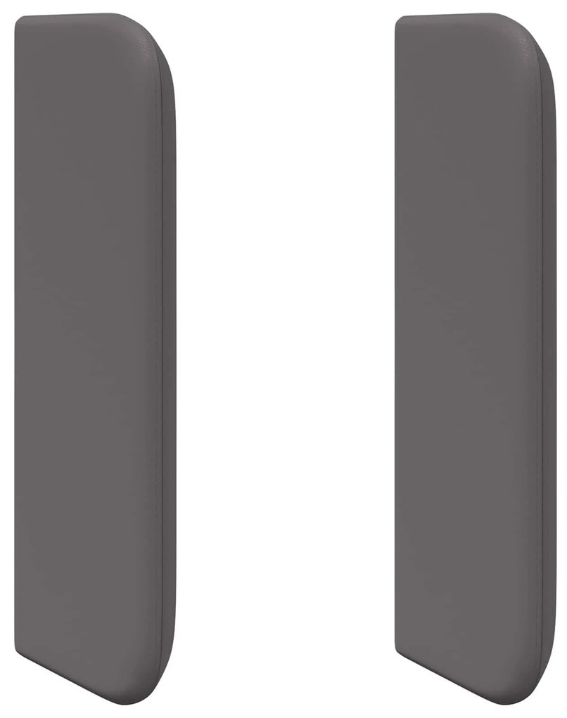 vidaXL Orelha de Cabeceira 2 pcs Cinzeto 40 x 16 x 5 cm