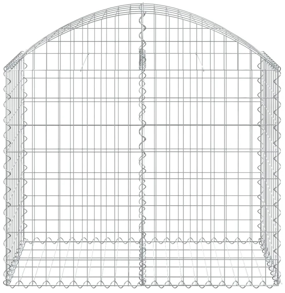 Cesto gabião arqueado 100x50x80/100 cm ferro galvanizado