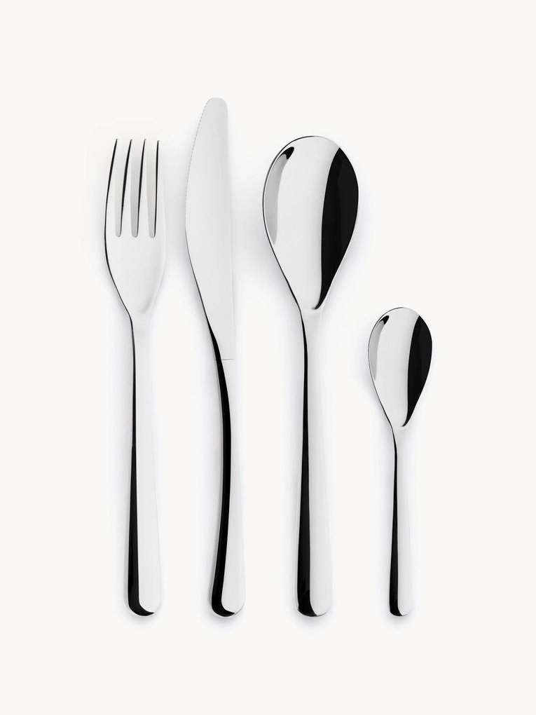 Conjunto de talheres polidos Piano, 4 pessoas, conjunto de 16