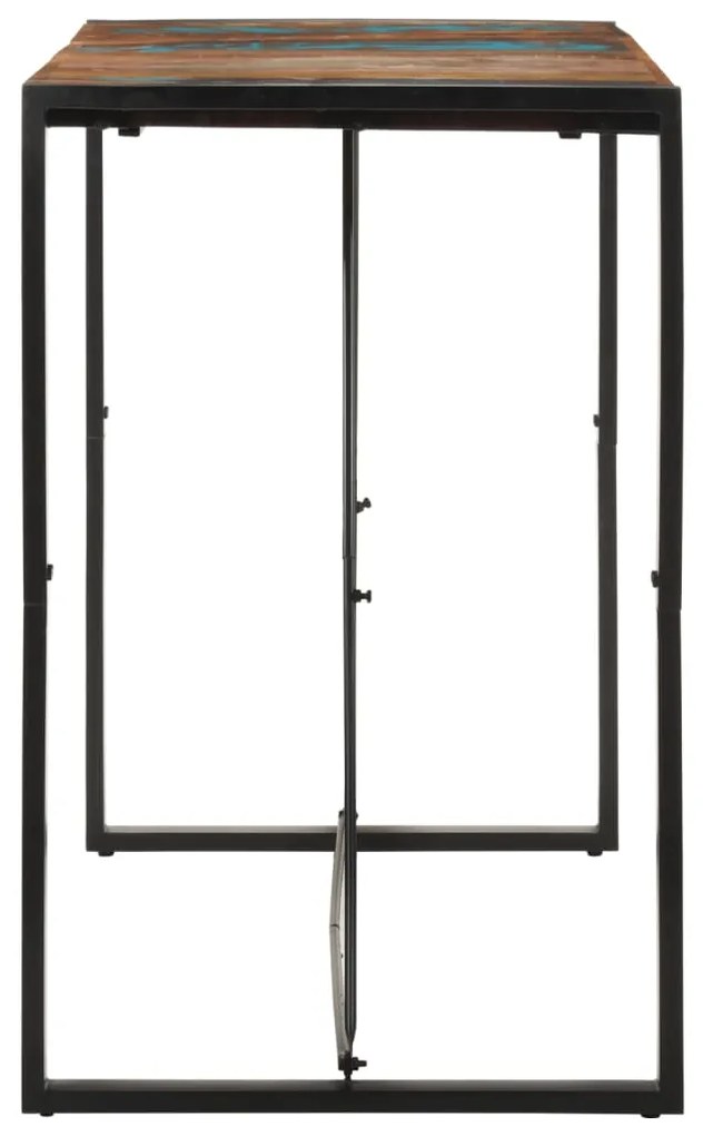 Mesa de bar 140x70x110 cm madeira recuperada maciça