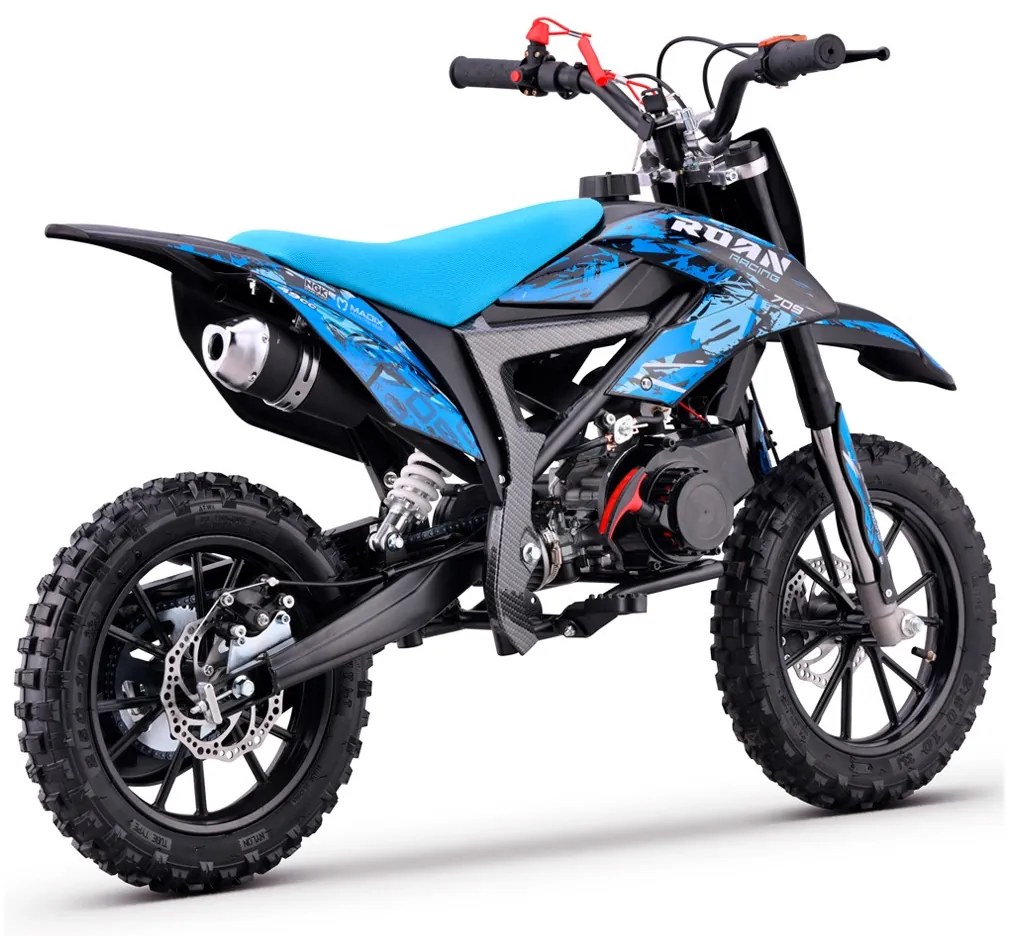 MINI MOTO PARA CRIANÇAS MiniCross Roan 709 gasolina 49cc 4.5CV AZUL