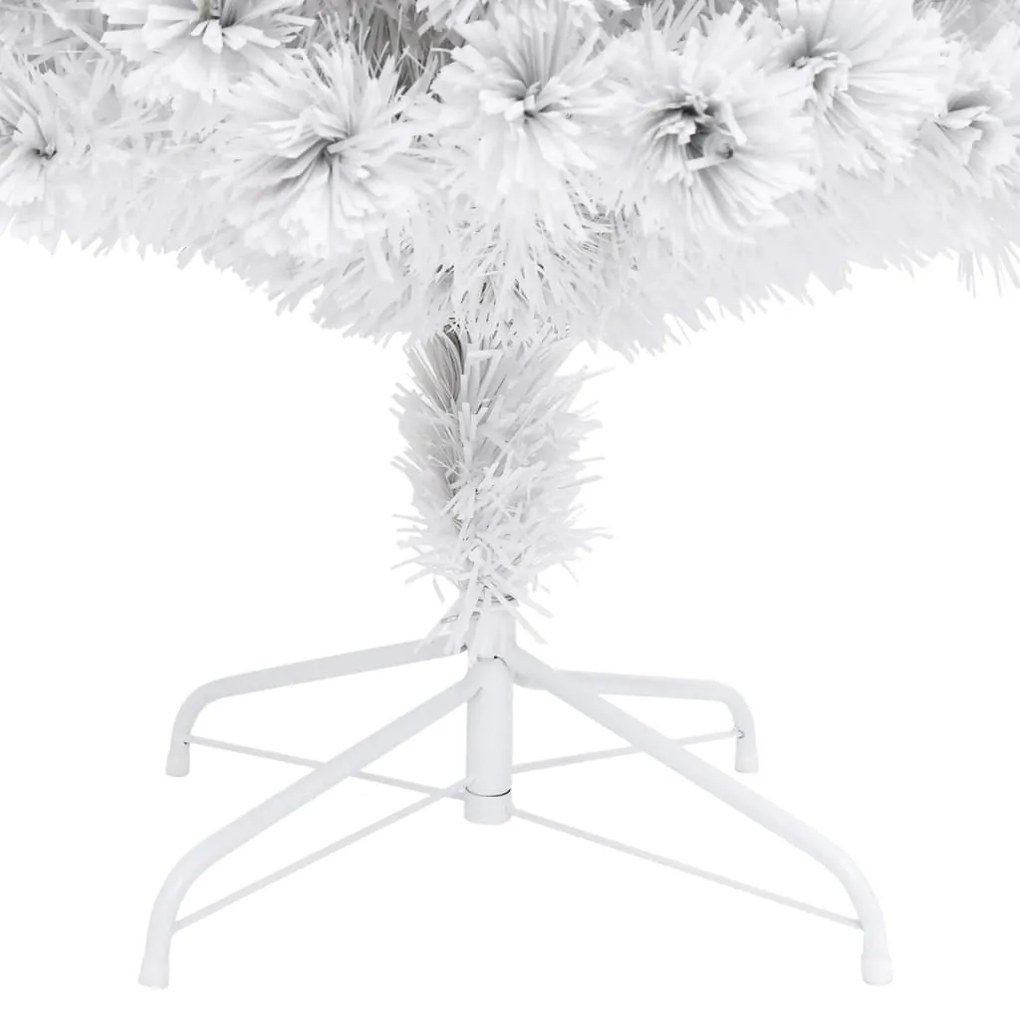 Árvore Natal artificial pré-iluminada 240 cm fibra ótica branco