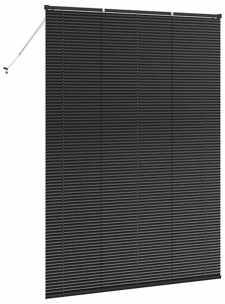 Persiana de Janela com cortinas Outros Manual Preto 160 x 220 cm Alumí