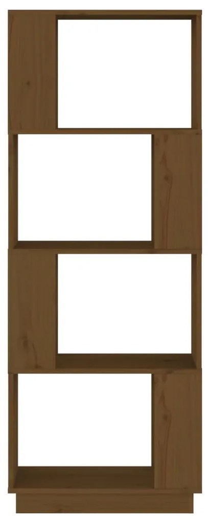 Estante/divisória 51x25x132 cm pinho maciço castanho mel