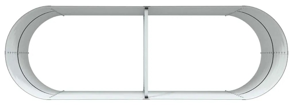 Canteiro Elevado de Jardim Castanho vidaXL 240x80x81 cm em Aço Galvani