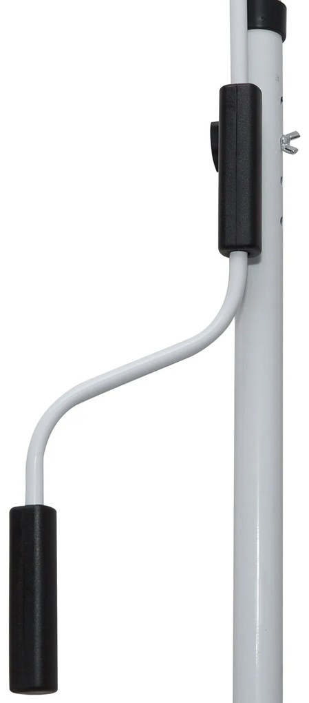 Toldo Manual Retrátil 200x150 cm com Manivela de Alumínio Ângulo Ajust