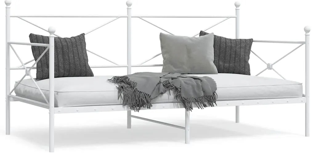 Cama de Dia sem Colchão 107x203 cm aço branco