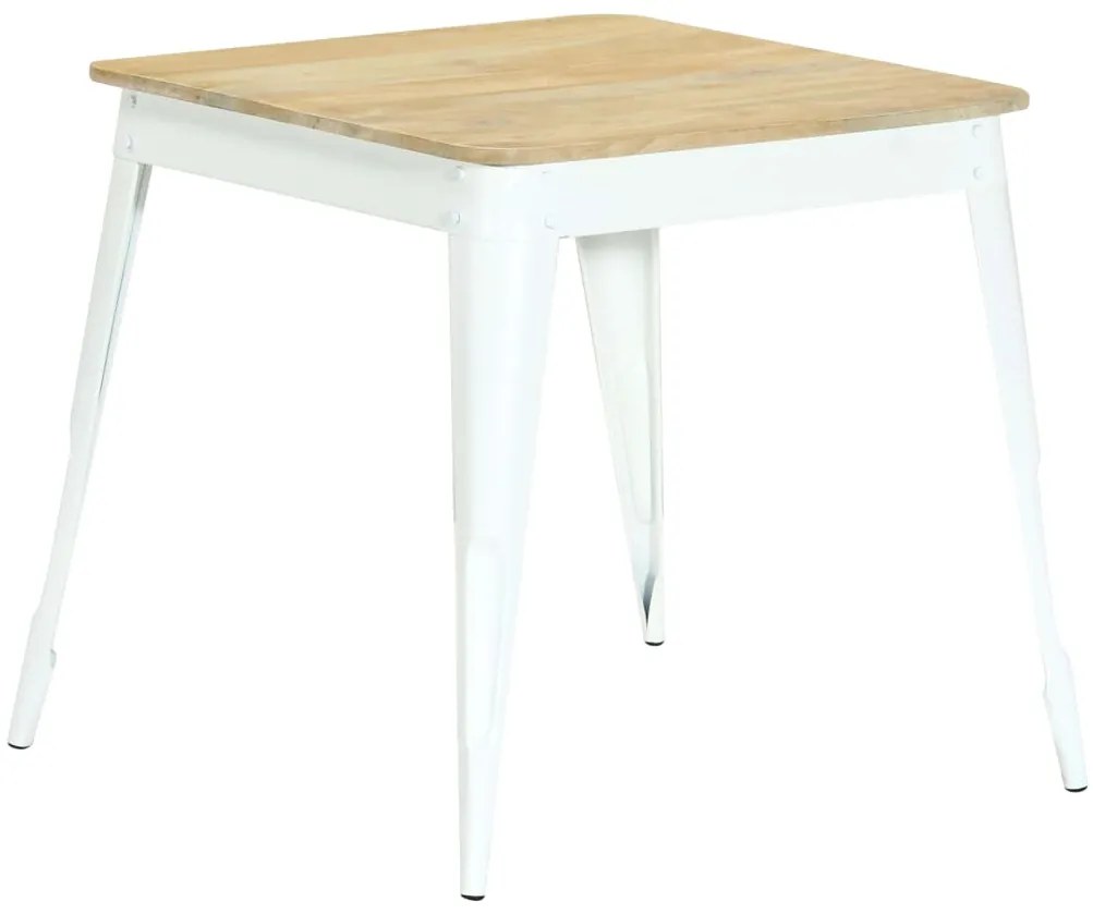 vidaXL Mesa de jantar 75x75x76 cm madeira de mangueira maciça