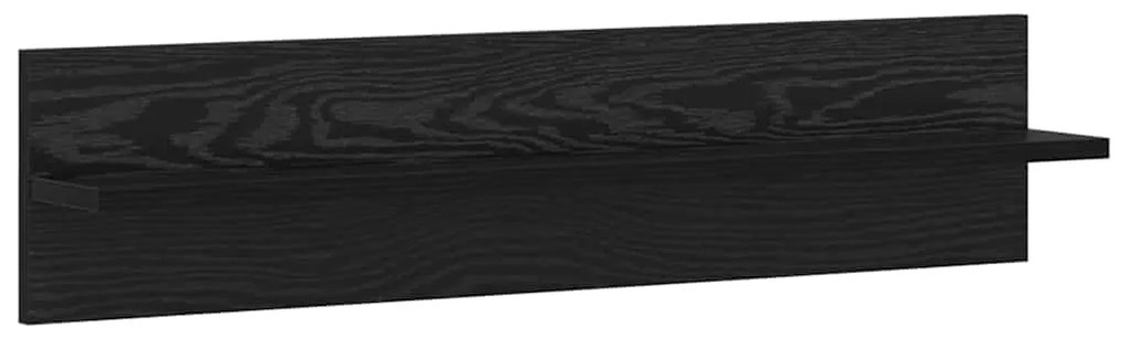 Prateleiras de Parede 2 pcs Carvalho Preto 80 x 11.5 x 18 cm