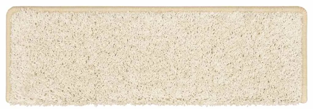 Tapetes de escadas 30 pcs 65x21x4 cm branco