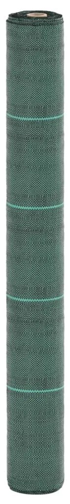 vidaXL Tela para ervas daninhas 1x200 m PP verde