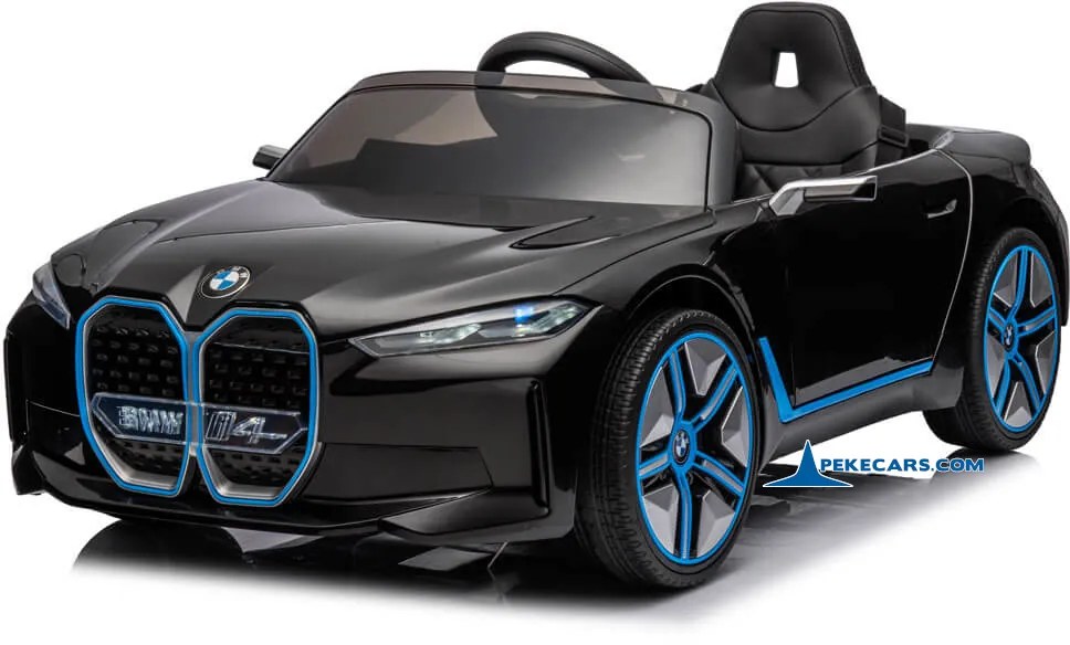 Carro eletrico crianças BMW I4 12V 2.4G Preto Metalizado