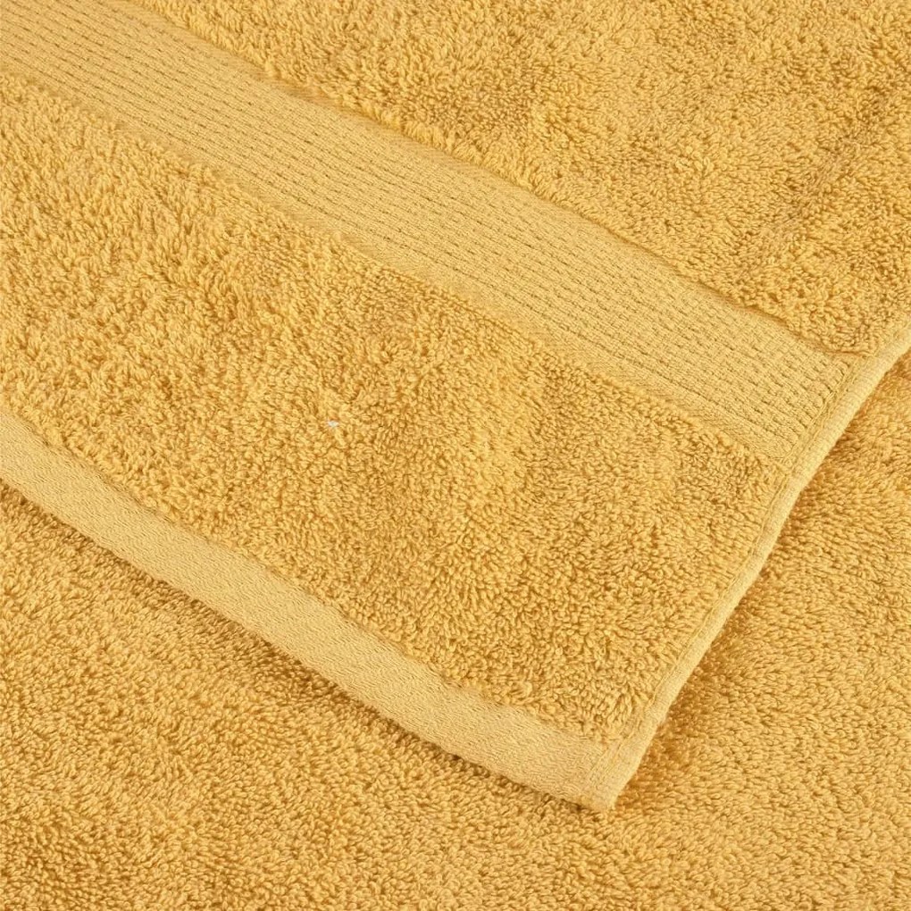 Toalhas de mãos premium SOLUND 10pcs 50x100 cm 600 gsm dourado