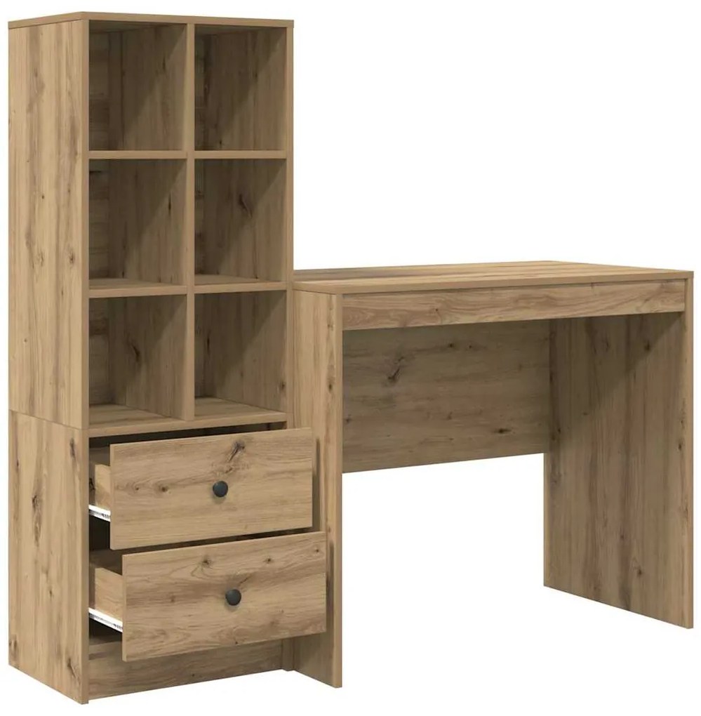 Mesa com Armazenamento Carvalho Artisan Madeira Engenheirada
